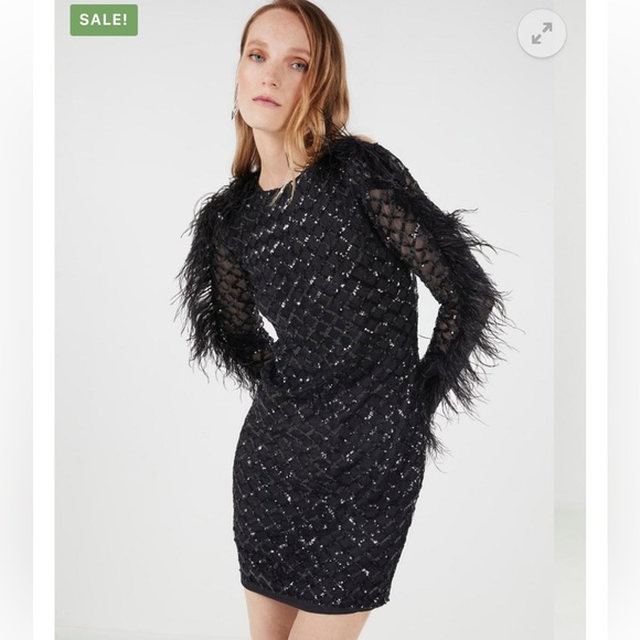 bcbgmaxazria black sequin dress BCBG Black Sequin Dress